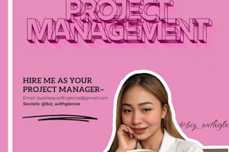 be your creative project and social media manager