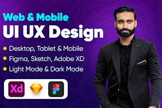 design web, dashboard, and app UI UX in figma or PSD