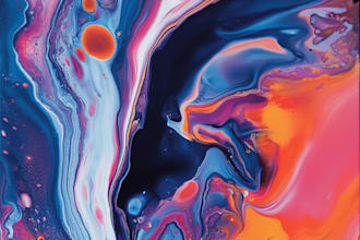 abstract art, portrait, oil paint, digital art for you