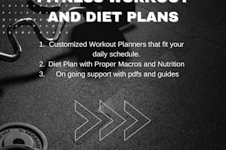 create workout and diet plans that fit your daily routine