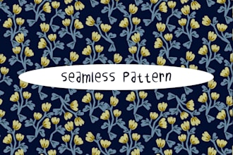 create beatiful and cute floral pattern for print, textile, wallpaper