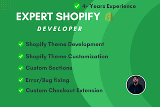 do shopify custom coding, shopify theme customization, shopify bug fix