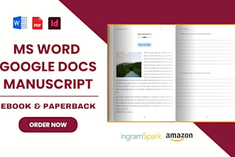 do google docs, ms word formatting paperback manuscript formatting hardcover pdf