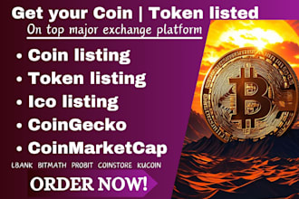 get your token coin approved ico listing on top exchange coingecko coinmarketcap
