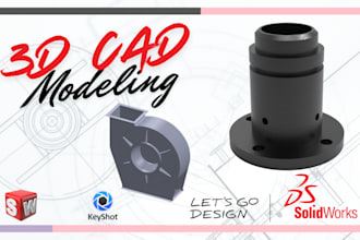 design 3d cad models, renderings, product designs, and provide stl, dxf, obj,dwg