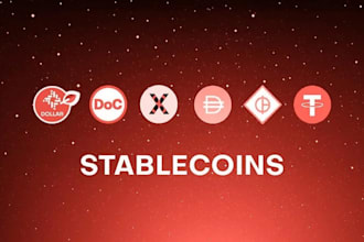develop and deploy utility like usdc,usdt,sol blockchain,stablecoin,dex website