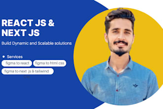 convert figma to react js or next js with tailwind CSS