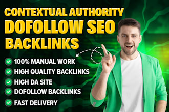 deliver high da 50 DR 30 web 2 0 contextual dofollow backlinks