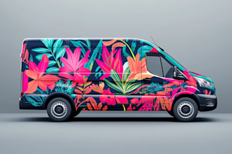create van wrap design, car wrap design, truck wrap design