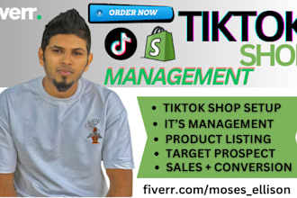setup and manage tiktok shop, tiktok ads for ecommerce stores