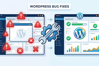fix wordpress bugs errors white screen and broken site fast