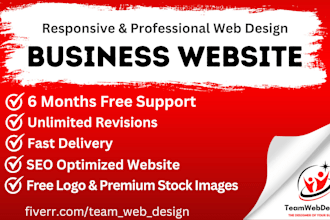 build responsive wordpress business website development and website design