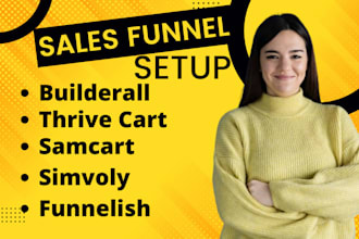 do thrivecart sales funnel simvoly builderall funnelish samcart funnel design