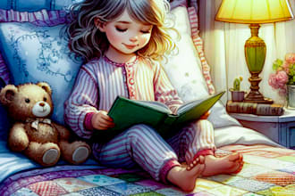 do ghost write and illustration engaging children book writing, kid illustrator