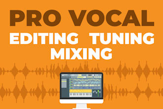 professionally tune, edit and mix your vocals