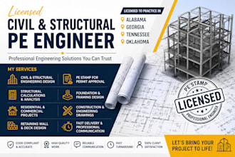 licensed civil structural pe engineering in alabama georgia tennessee oklahoma