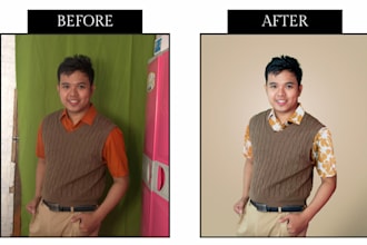 remove or replace background from your photos, manipulation
