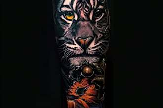 create unique custom tattoo design, tattoo sleeve