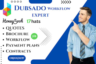 set up dubsado and honeybook crm account, 17hats, acuity scheduling