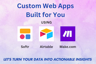 build dynamic web apps with softr, airtable, and make automation