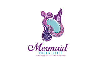 design modern bright pool maintenance company logo
