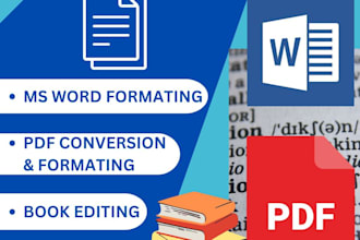 format the ms word and PDF documents