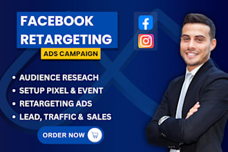 setup facebook ads campaign and retargeting ads