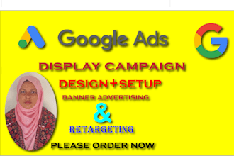 design banner ads and setup google adwords display campaign
