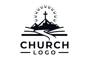 make modern christian or church logo design