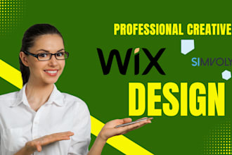 design professional wix or simvoly website, including ecommerce on ionos website
