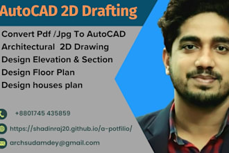 draw autocad 2d floor plan,3d drawing architectural drawing