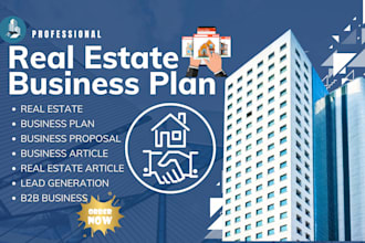 be your visual assistant on real estate, business proposal, business plan, grant