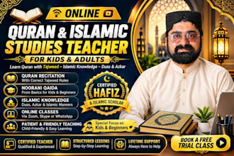 your online quran tutor, islamic studies teacher