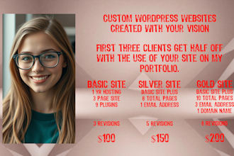 create and host your wordpress website or blog and database