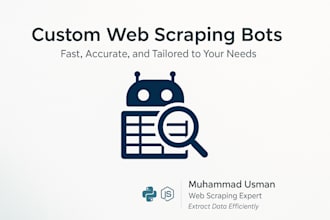 create web scraping bot in python or nodejs