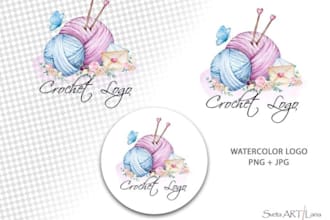 do wonderful knitting logo for your company