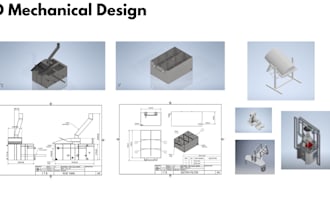 create 3d mechanical design and fem analysis