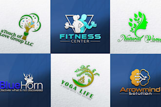 design a professional logo for medical, fitness, or spa brands