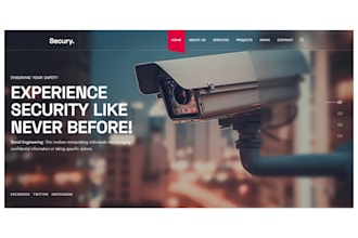 design cctv camera shopify store drone home security website surveillance store
