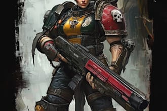 create your warhammer 40k character illustration