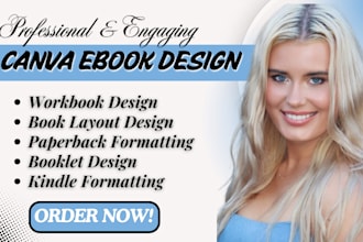 create canva ebook design workbook pdf lead magnet and book interior design