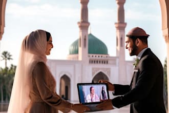 officiate your islamic wedding convenient with witnesses provided