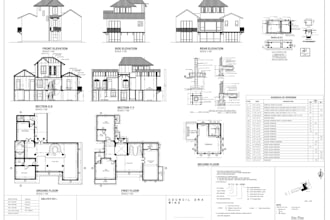design architectural floor plan site plan elevations  section mep drawing