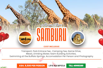 design an awesome flyer, poster, business card and postcard