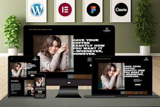 convert your canva design into a wordpress elementor website