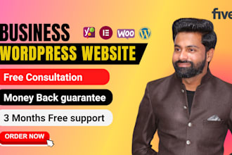 build responsive wordpress business website development and website design
