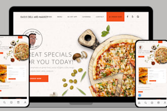 design restaurant website, food website, restaurant menu, wordpress website