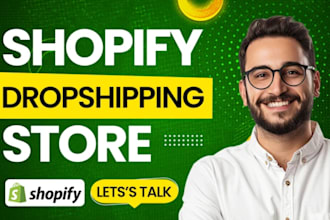create, design automated shopify dropshipping store, redesign shopify website