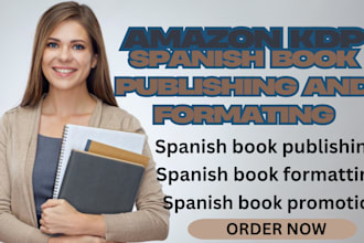 do amazon kdp spanish book publishing, writer,  formatting spanish book cover