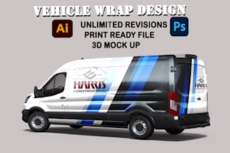 do vehicle wrap design, car wrap, truck wrap, racing car wrap, cyber truck wrap